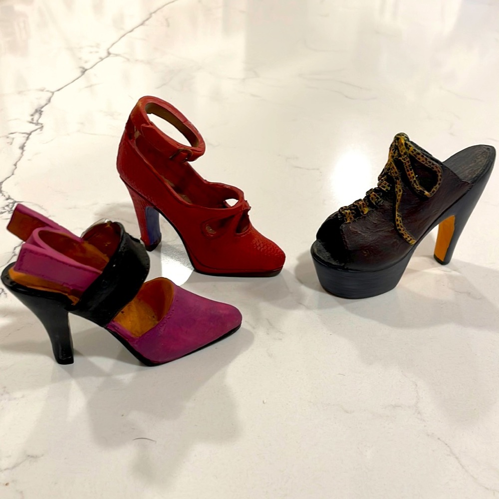 Vintage Bundle of 3 Miniature High Heels 👠